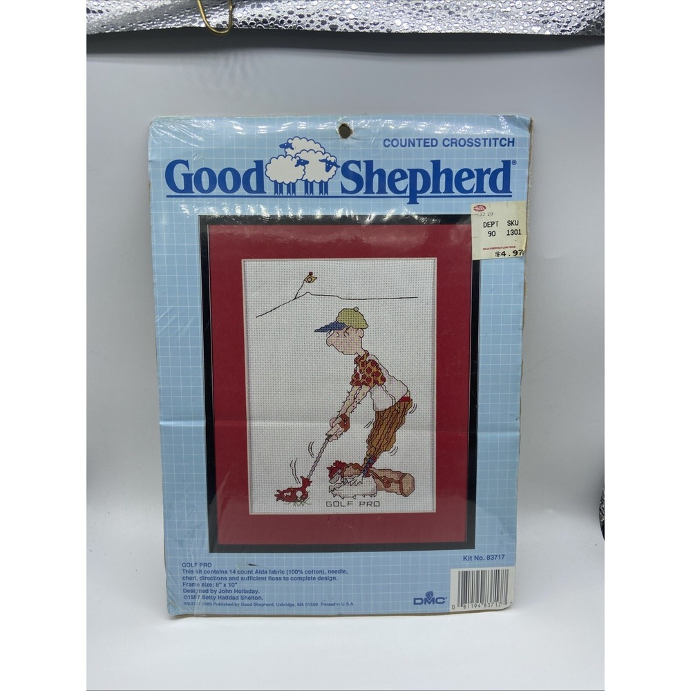 Good Shepherd Counted Cross Stitch Kit #83717 Golf Pro